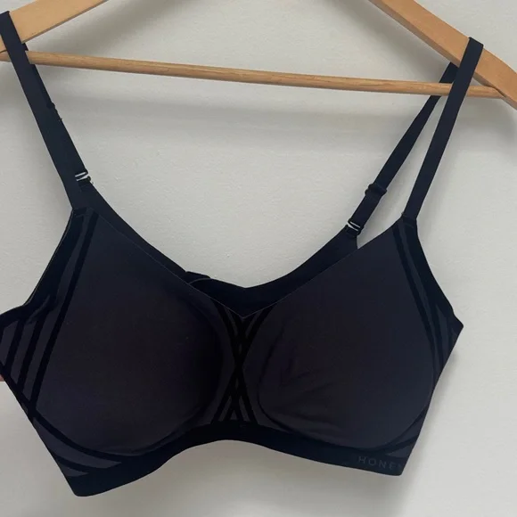 Honeylove Silhouette Wireless Bra Black size XL - Picture 5 of 9